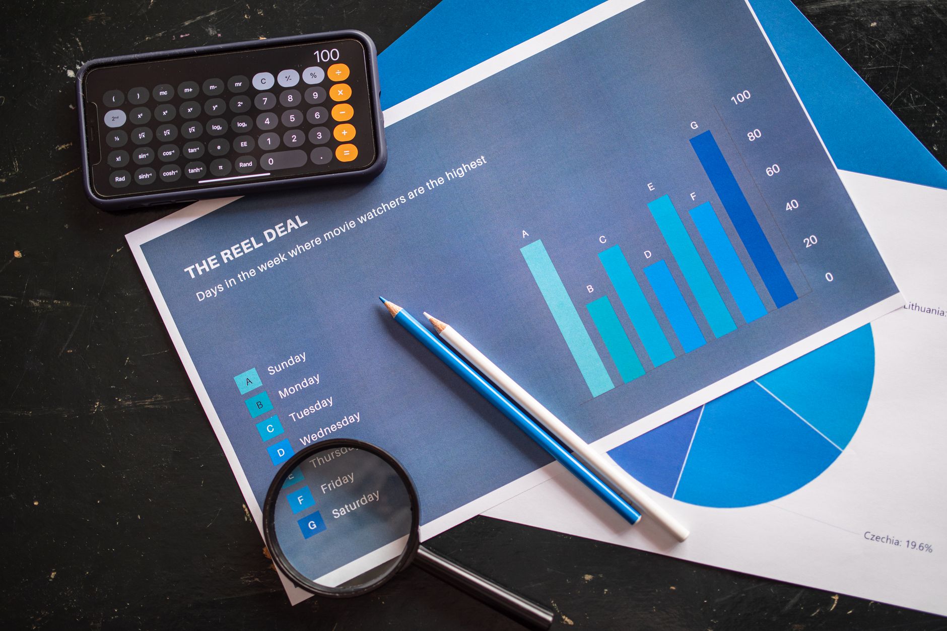 Abstract data visualization illustration showing marketing attribution models for digital agencies with interconnected touchpoints and conversion tracking